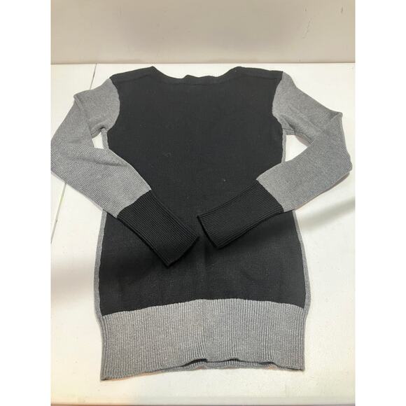 Patty Boutik Colorblock Women's Crewneck Sweater - Size M - Black & Gray - Picture 8 of 8